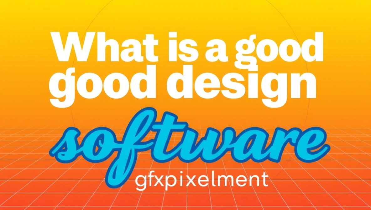 What is a Good Design Software Gfxpixelment